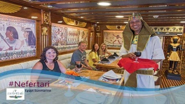 Nefertari Seascope boat trip from Marsa alam with dinner