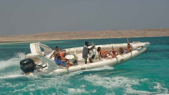 Private speedboat trip to orange island in Hurghada