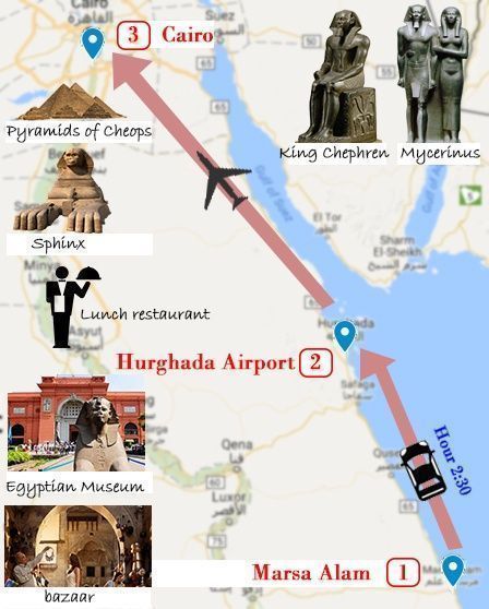 Excursión de un día a El Cairo desde Marsa Alam