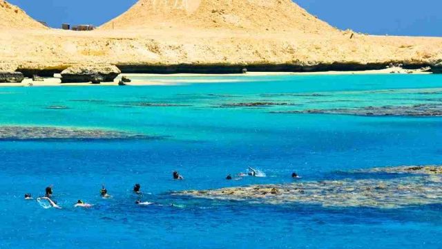 plongée en apnée excursion dune journée île paradisiaque Makadi Egypte