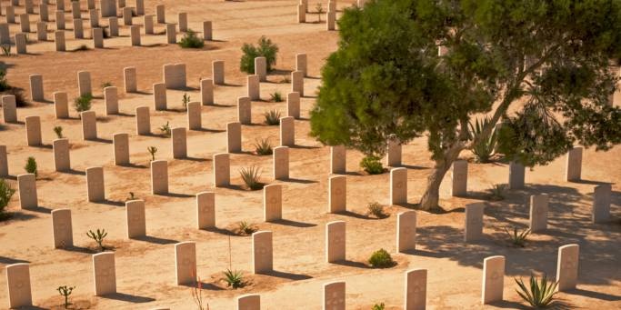 Commonwealth War Graves in El alamein 