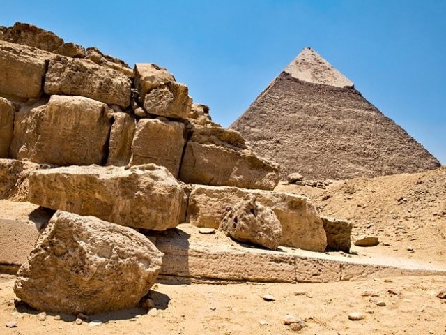 The Pyramd of Chephren at Giza 