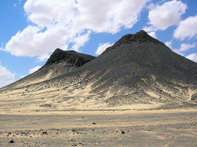 The black desert in Western desert 
