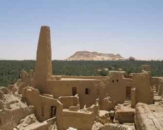 The temple of the Oracle in Siwa oasis 