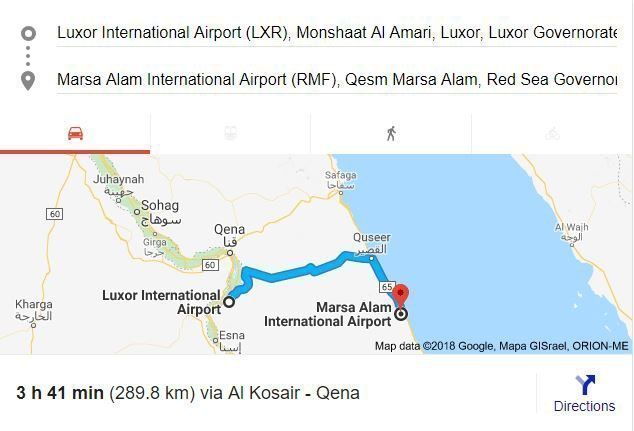 Transfer from Aswan to Luxor Airport