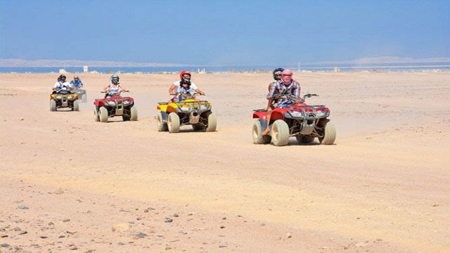 Hurghada woestijn Zonsondergang Safari trip per quad