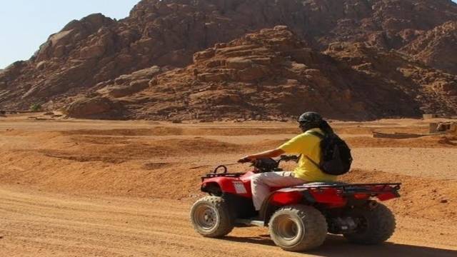 Zonsondergang Woestijn Safari Excursies Quad Marsa Alam