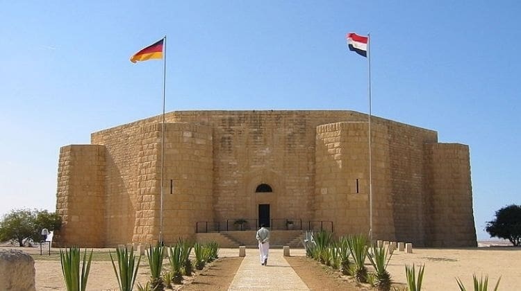 Het Duitse oorlogsmonument in El Alamein 