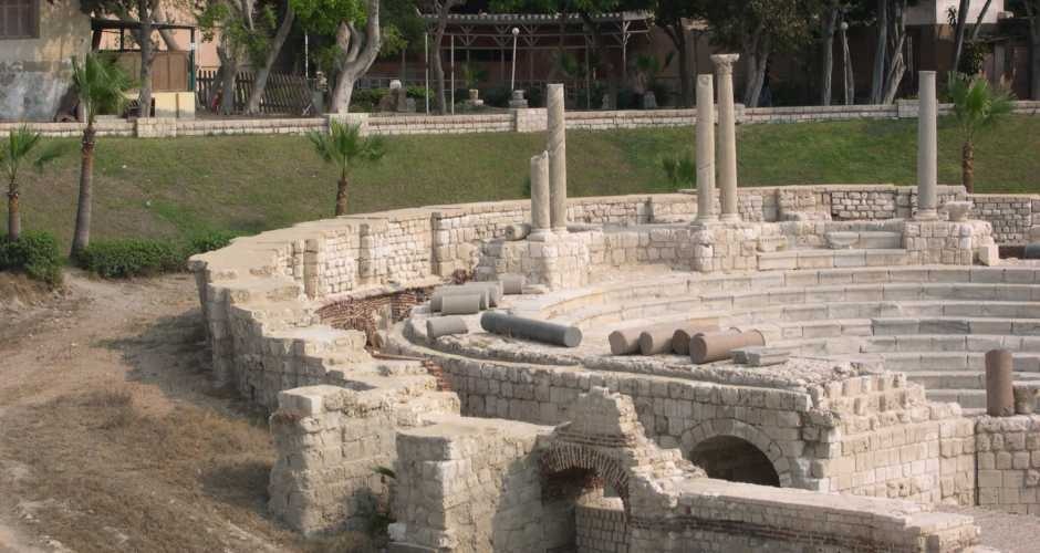 Het Romeinse amfitheater Kom el Dikka 