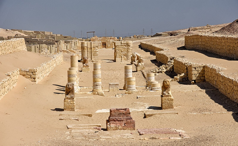 de tempel van Madinet Madi in El Fayoum 